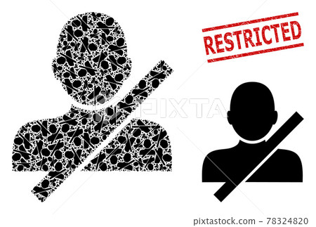 Restricted User Mosaic of Restricted User Items and Distress Restricted Stamp Restricted User Mosaic of Restricted User Items and Distress Restricted Stamp 78324820