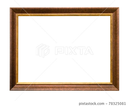vintage natural brown wood picture frame cutout vintage natural brown wood picture frame cutout 78325081