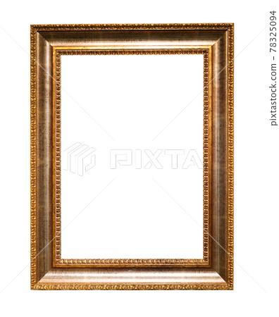 vertical classic wide wooden picture frame cutout 78325094