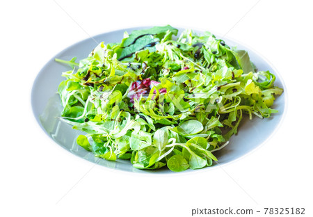 mesclun salad from arugula, mache, radicchio, etc, 78325182