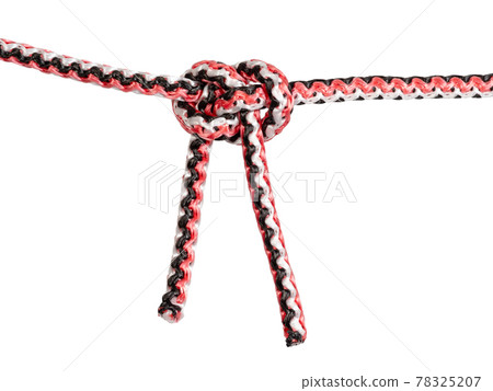 Ashley's bend knot tied on synthetic rope cut out Ashley's bend knot tied on synthetic rope cut out 78325207