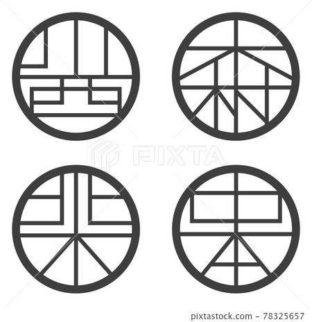 圓形印章的示例插圖 78325657