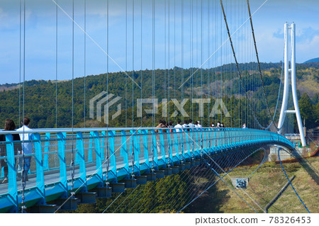 三島天空步道和空中步道:大吊橋和藍天 三島天空步道和空中步道:大吊橋和藍天 78326453