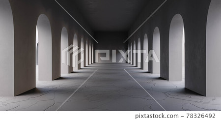 dark empty blank hallway 3d render illustration dark empty blank hallway 3d render illustration 78326492