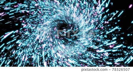Swirling neon lights, bright whirling laser lights background 3d render illustration 78326507