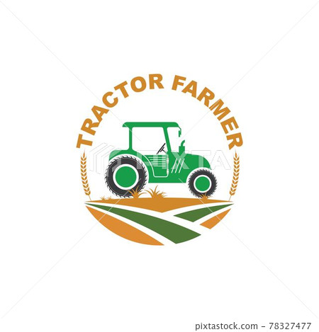 tractor farmer  icon vector illustration design 78327477