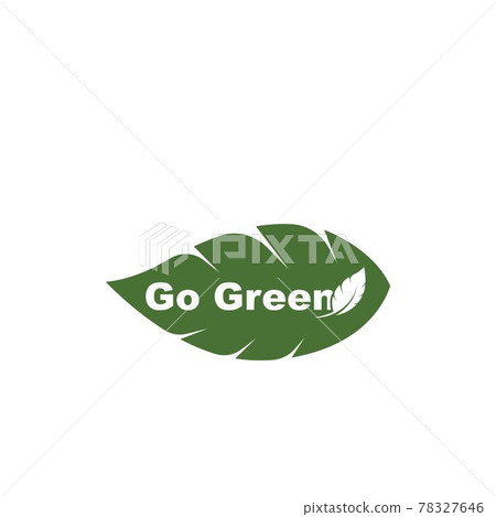 green leaf ecology nature element vector icon of go green green leaf ecology nature element vector icon of go green 78327646