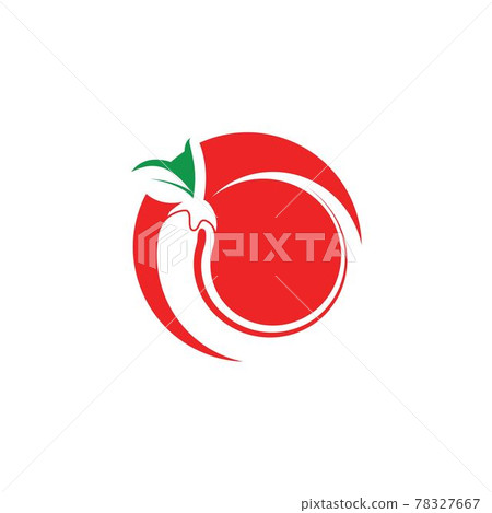 Chili logo icon vector illustration design 78327667