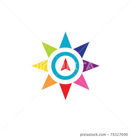 compass logo vector tempate ilustration 78327690
