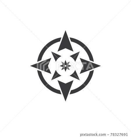 compass logo vector tempate ilustration 78327691