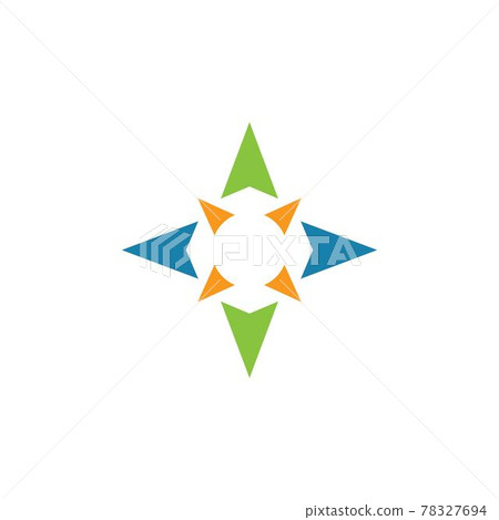 compass logo vector tempate ilustration 78327694