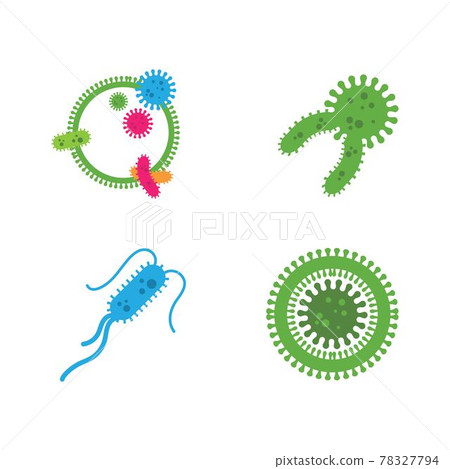 virus and bacteria icon vector illustration design virus and bacteria icon vector illustration design 78327794