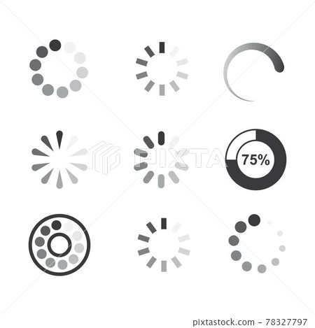 loading indicator icon vector illustration design loading indicator icon vector illustration design 78327797