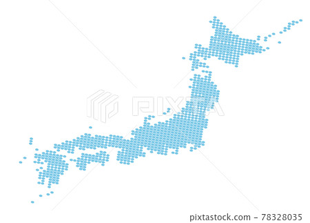 日本地圖圖標 78328035