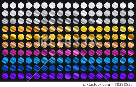 Big set of metallic color gradients. Gold, bronze, silver, blue, violet and purple texture gradation background collection. Set of gradient colors. Big set of metallic color gradients. Gold, bronze, silver, blue, violet and purple texture gradation background collection. Set of gradient colors. 78328533