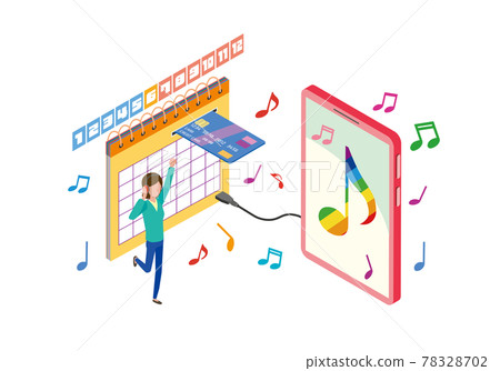 音樂分發服務的圖像說明 音樂分發服務的圖像說明 78328702