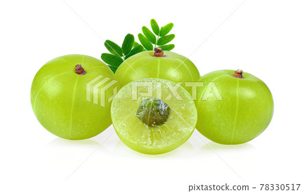 Indian Gooseberry on white background Indian Gooseberry on white background 78330517