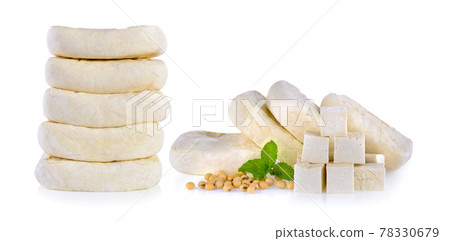 tofu isolated on white 78330679