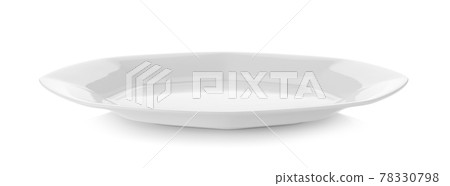 Empty white plate on white Empty white plate on white 78330798