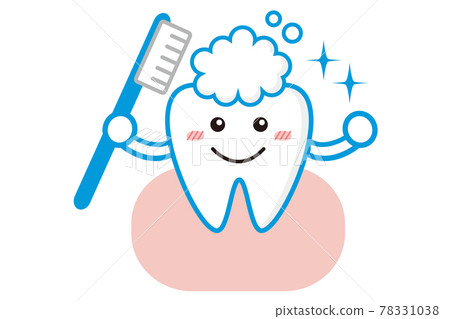 Cute face tooth illustration Cute face tooth illustration 78331038