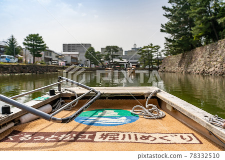 Horikawa Tour of Matsue Castle, Matsue City, Shimane Prefecture Otemae Square Boarding Area and Ishigaki 78332510