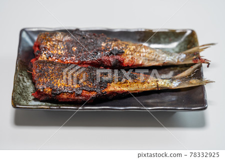 Sardine Mentai, charcoal-grilled on a shichirin Sardine Mentai, charcoal-grilled on a shichirin 78332925