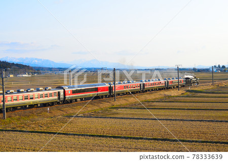 新潟縣 JR 東上越本線 SL 村上雛街道 No. 田園風光 新潟縣 JR 東上越本線 SL 村上雛街道 No. 田園風光 78333639