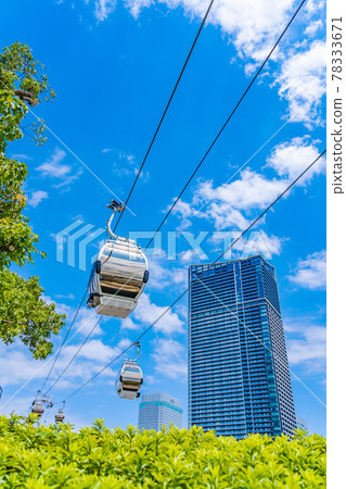 橫濱北中通再開發區和橫濱空中客艙的城市景觀 橫濱北中通再開發區和橫濱空中客艙的城市景觀 78333671