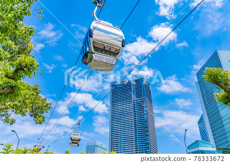 橫濱北中通再開發區和橫濱空中客艙的城市景觀 78333672