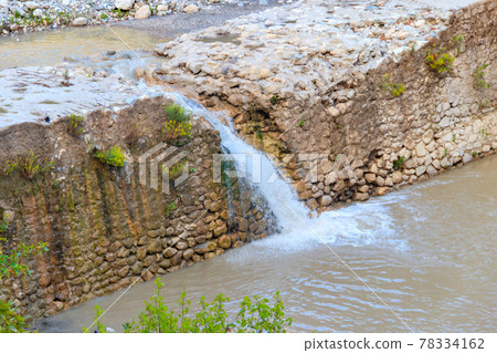 Small waterfall on mountain river in Kesme Bogaz canyon, Antalya province in Turkey Small waterfall on mountain river in Kesme Bogaz canyon, Antalya province in Turkey 78334162