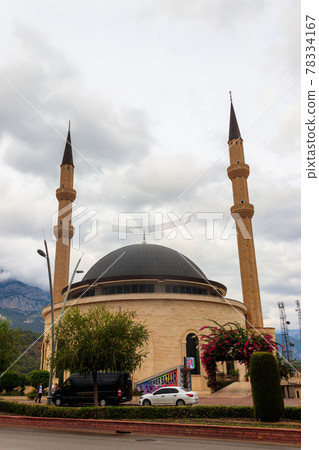 Kemer Cami mosque in the center of Kemer, Antalya province in Turkey 78334167