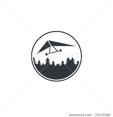 hang gliding icon vector illustration design 78334366