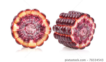 Black corn on white background Black corn on white background 78334543