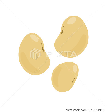 Simple vector illustration of soybeans 78334943