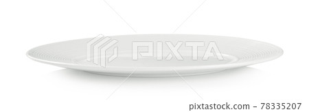 empty white plate on white background empty white plate on white background 78335207