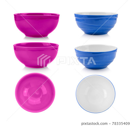 bowl on white background bowl on white background 78335409