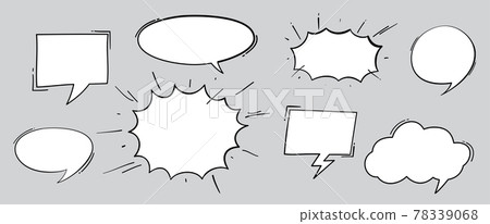 Boom effect set design for comic book. Comic Book cloud, pow sound symbol, bomb pow. Comic speech bubbles set. 78339068