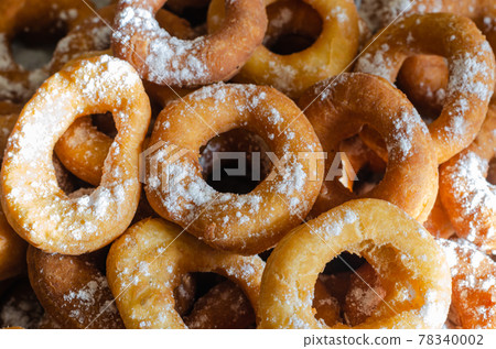 Homemade Sweet Yeast Donuts. 78340002