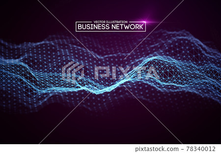 Business network technology. Internet growth and technology network. Abstact connection polygonal elements. Business network technology. Internet growth and technology network. Abstact connection polygonal elements. 78340012