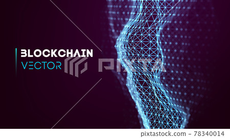 Blockchain technology background. Cryptocurrency fintech block chain network and programming concept. Abstract Segwit. Blockchain technology background. Cryptocurrency fintech block chain network and programming concept. Abstract Segwit. 78340014