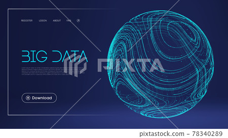 Data protect digital illustration. Abstract sphere energy field. Technology barrier blue background. Wave flow data secure vector. Blue sphere shield on blue background. Data protect digital illustration. Abstract sphere energy field. Technology barrier blue background. Wave flow data secure vector. Blue sphere shield on blue background. 78340289