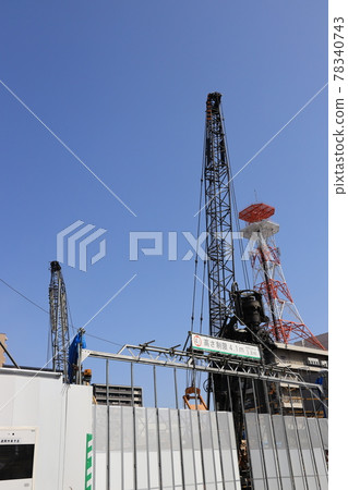 建築工地起重機臂 78340743