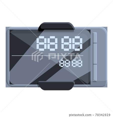Taximeter digital icon, cartoon style Taximeter digital icon, cartoon style 78342819