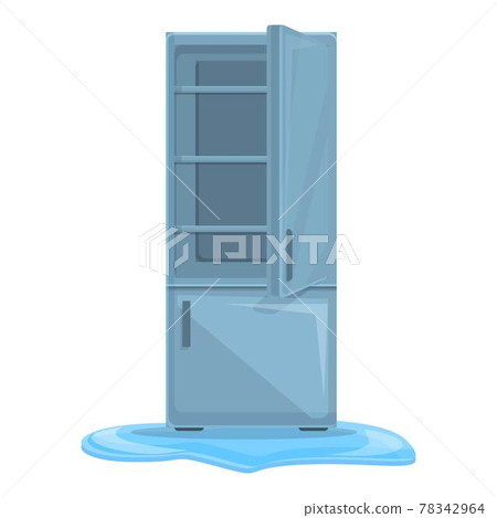 Cooler refrigerator repair icon, cartoon style 78342964