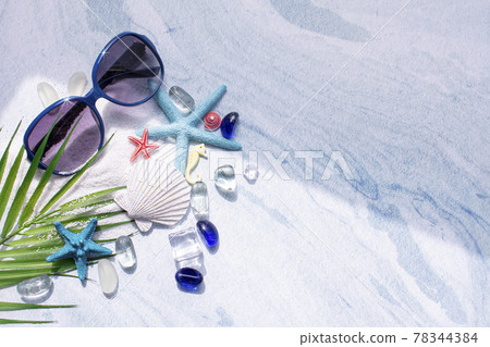 Sand and ice and summer concept image 78344384
