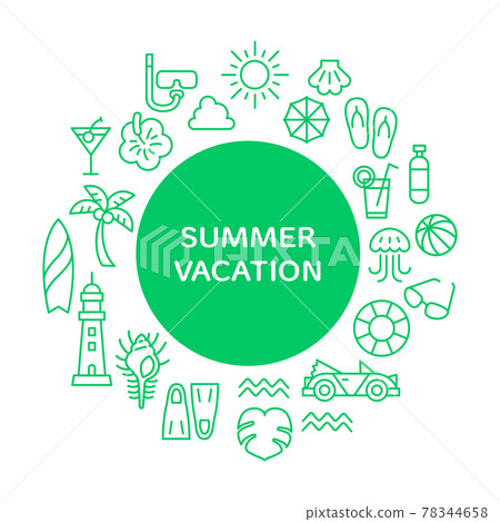 夏天圖標集 78344658