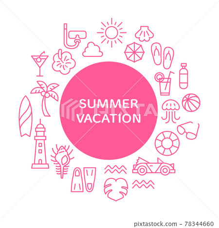 夏天圖標集 78344660