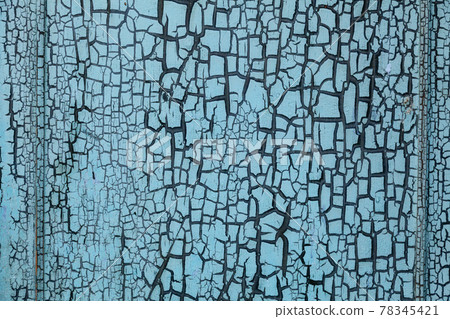 Blue cracked wall background Blue cracked wall background 78345421