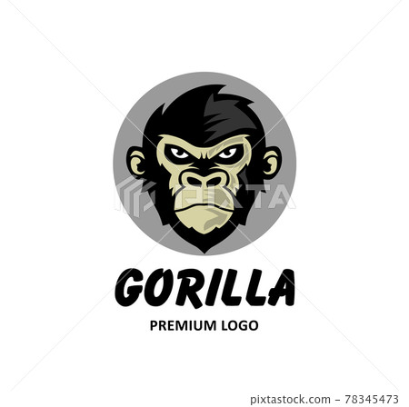 gorilla head logo vector illustration,ancient animal gorilla logo design gorilla head logo vector illustration,ancient animal gorilla logo design 78345473