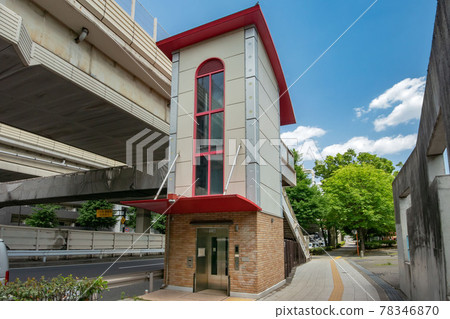 行人穿越道的電梯 78346870